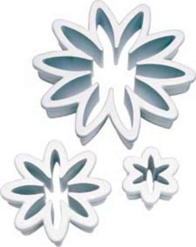 Daisy Fondant Icing Cutters - set of 3 - Click Image to Close
